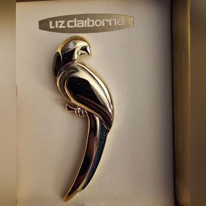 Brand new Liz Claiborne parrot brooch